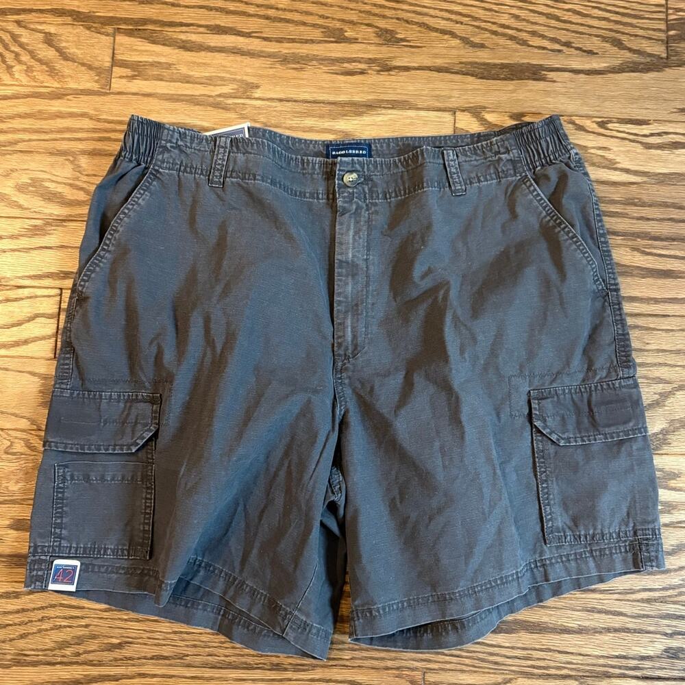 Saddlebred Cargo Outdoors Shorts Men’s 42W Charcoal Ripstop 9 Inseam Hertiage